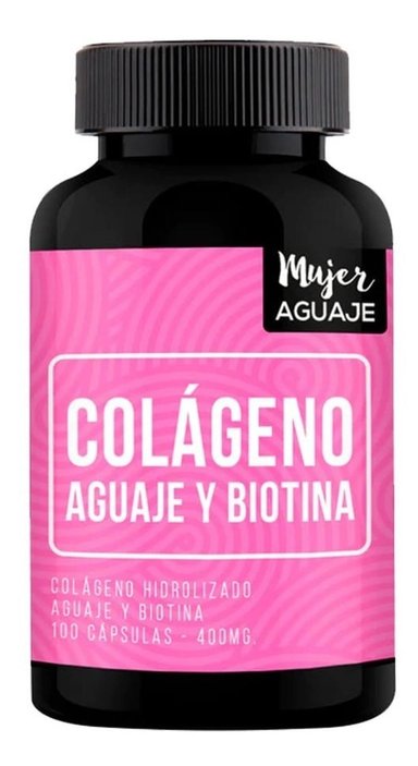 1 FRASCO LIMA NATURALS COLÁGENO AGUAJE & BIOTINA 100 CÁPSULAS