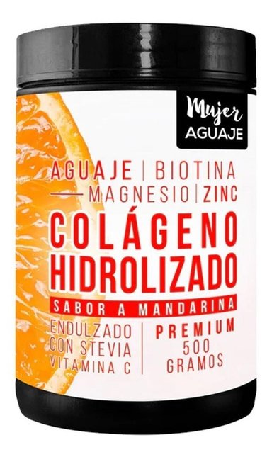 COLÁGENO MUJER AGUAJE EN POLVO 500 G SABOR MANDARINA