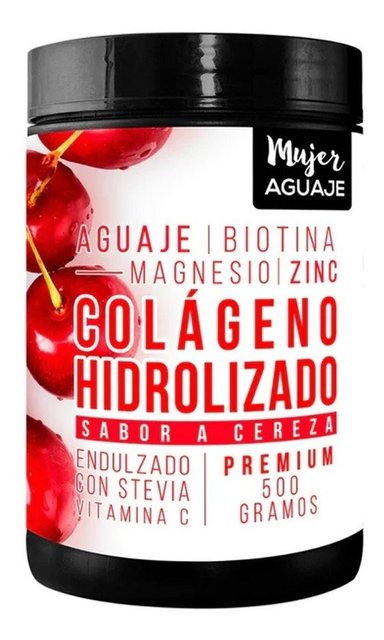 COLÁGENO MUJER AGUAJE EN POLVO 500 G SABOR CEREZA