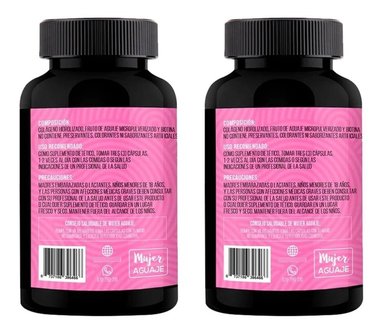 CÁPSULAS LIMA NATURALS COLÁGENO AGUAJE Y BIOTINA COMPRIMIDOS 02 FRASCOS 100 UNIDADES - 4