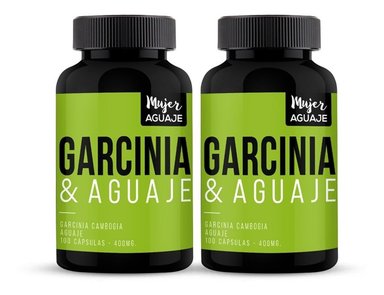 CÁPSULAS MUJER AGUAJE GARCINIA Y AGUAJECOMPRIMIDOS PACK 02 FRASCOS 100 UNIDADES