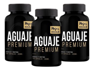 CÁPSULAS MUJER AGUAJE AGUAJE PREMIUM COMPRIMIDOS PACK 03 FRASCOS 100 UNIDADES