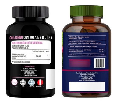 PACK CÁPSULAS LIMA NATURALS COLÁGENO AGUAJE Y BIOTINA COMPRIMIDOS 100 UNIDADES + SILIMARINA 100 UNIDADES - 4