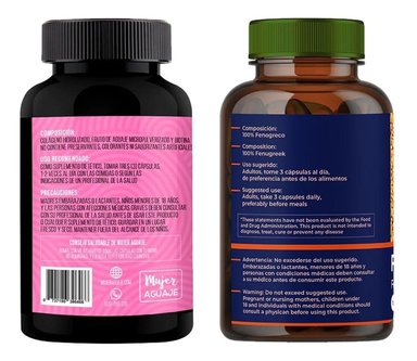 PACK CÁPSULAS LIMA NATURALS COLÁGENO AGUAJE Y BIOTINA COMPRIMIDOS 100 UNIDADES + FENOGRECO 100 UNIDADES - 5