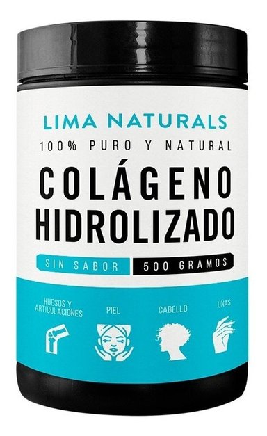 COLÁGENO LIMA NATURALS POLVO 500 GRAMOS 1 POMO COLAGENO HIDROLIZADO SIN SABOR