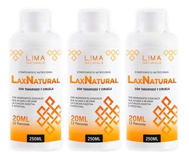 LAXANTE LIMA NATURALS NATURAL 250ML 3 UNIDADES