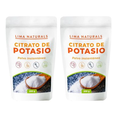CITRATO DE POTASIO LIMA NATURALS POLVO PACK 2 200 G