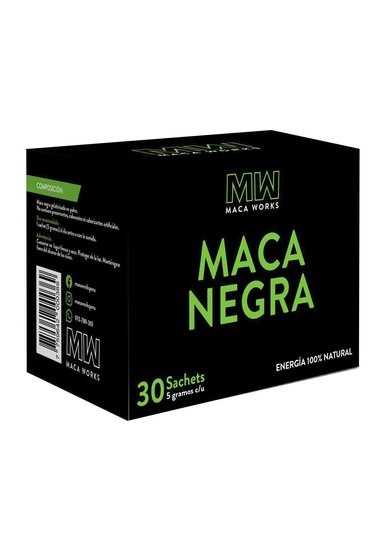 MACA NEGRA MACA WORKS CAJA 30 SACHETS 5G C/U