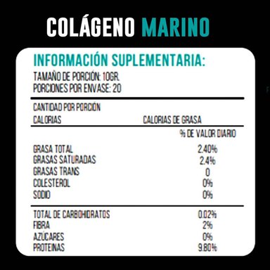 COLÁGENO MUJER AGUAJE HIDROLIZADO MARINO 200 G - 3