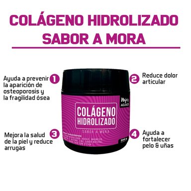 COLÁGENO MUJER AGUAJE HIDROLIZADO SABOR MORA 200 G - 2