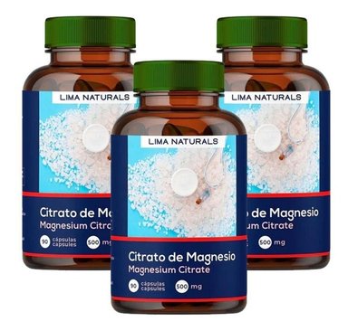 SUPLEMENTO LIMA NATURALS CÁPSULAS DURAS -CITRATO DE MAGNESIO 90 UNIDADES X 3