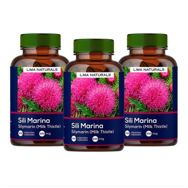 SUPLEMENTO LIMA NATURALS SILIMARINA CARDO MARIANO PACK 3 100 CÁPSULAS DURAS