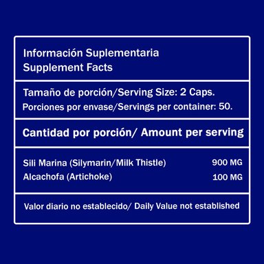 SUPLEMENTO LIMA NATURALS SILIMARINA CARDO MARIANO PACK 3 100 CÁPSULAS DURAS - 2