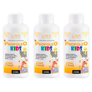 PROPÓLEO LIMA NATURALS JARABE NIÑO 220 ML PACK 3