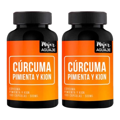 VITAMINA MUJER AGUAJE CÚRCUMA PIMIENTA Y KION 500 MG MUJER PACK 2