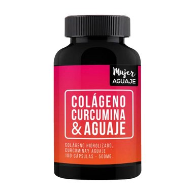 VITAMINA MUJER AGUAJE COLÁGENO CURCUMINA Y AGUAJE 500 MG