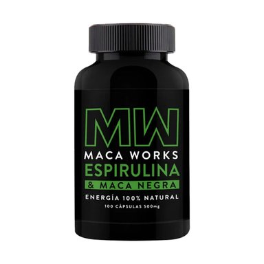 VITAMINA MACA WORKS ESPIRULINA Y MACA NEGRA 500 MG