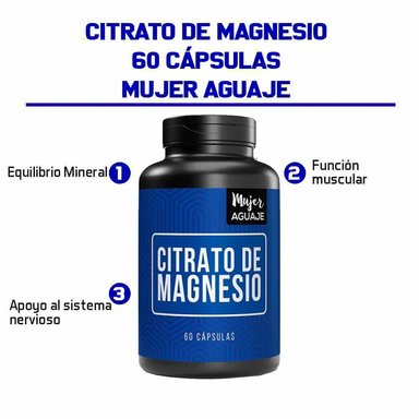 SUPLEMENTO MUJER AGUAJE CITRATO MAGNESIO 60 CÁPSULAS + FENOGRECO HINOJO Y AGUAJE CÁPSULAS - 2