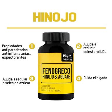 SUPLEMENTO MUJER AGUAJE CITRATO MAGNESIO 60 CÁPSULAS + FENOGRECO HINOJO Y AGUAJE CÁPSULAS - 3