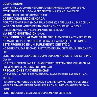 SUPLEMENTO MUJER AGUAJE CITRATO MAGNESIO 60 CÁPSULAS + FENOGRECO HINOJO Y AGUAJE CÁPSULAS - 4