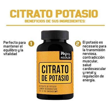 CITRATO DE POTASIO 90 CÁPSULAS + OMEGA POWER 60 CÁPSULAS MUJER AGUAJE - 2