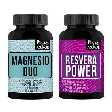 MAGNESIO DUO + RESVERA POWER CÁPSULAS MUJER AGUAJE