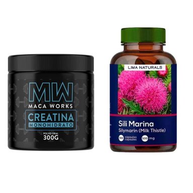 CREATINA + SILIMARINA CÁPSULAS LIMA NATURALS