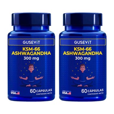 ASHWAGANDHA KSM-66 60 CÁPSULAS GUSEVIT - PACK X 2