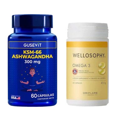 ASHWAGANDHA + OMEGA 3 WELLOSOPHY