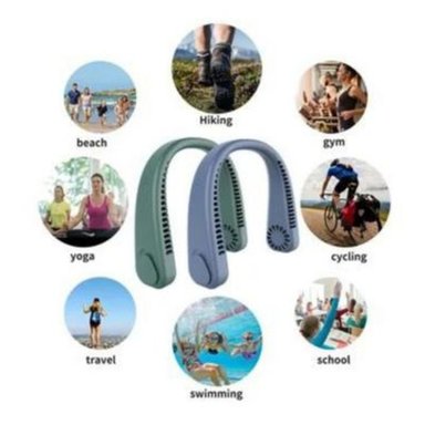 VENTILADOR PORTATIL EZ TECH CUELLO RECARGABLE