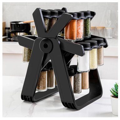 ORGANIZADOR DE CONDIMENTOS GIRATORIO 360 GRADOS DE 18 FRASCOS