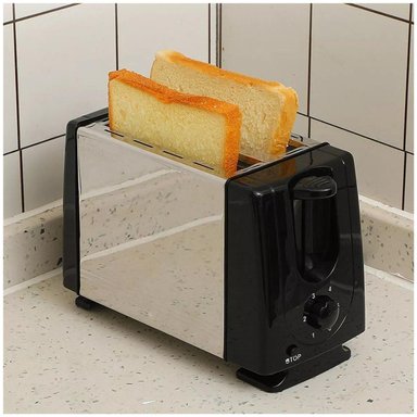 TOSTADORA QLT-118B DE ACERO INOXIDABLE 2 PANES 650W - 2