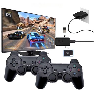 MINI CONSOLA RETRO PORTÁTIL DE TV 10000 JUEGOS 2 MANDOS INALÁMBRICOS - 1