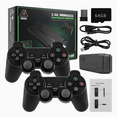 MINI CONSOLA RETRO PORTÁTIL DE TV 10000 JUEGOS 2 MANDOS INALÁMBRICOS - 3