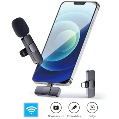 MICRÓFONO INALÁMBRICO RECARGABLE K8 SOLAPERO ENTRADA TIPO C