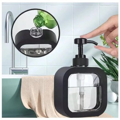 DISPENSADOR DE JABÓN LÍQUIDO CREMAS ESTILO MODERNO TAMAÑO M