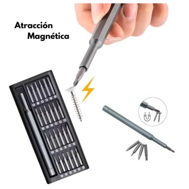 KIT MINI DESTORNILLADOR MAGNÉTICO PREMIUM 24 EN 1