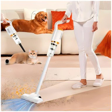 ASPIRADORA PORTÁTIL INALÁMBRICA RECARGABLE 120W 2 EN 1 MULTIFUNCIONAL HOGAR AUTO TAMAÑO M