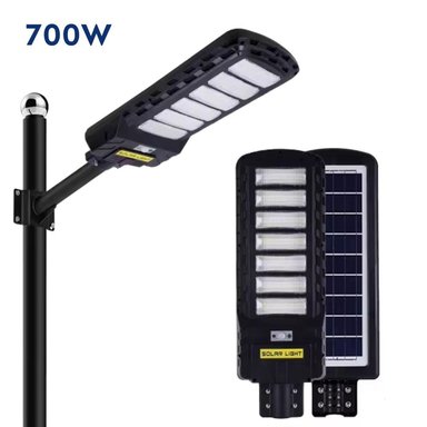 LÁMPARA CON PANEL SOLAR REFLECTOR JORTAN DE 700W IMPERMEABLE + CONTROL REMOTO