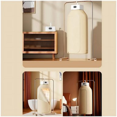 SECADOR DE ROPA ELÉCTRICO PORTÁTIL PLEGABLE MULTIFUNCIONAL DE 600W - 3
