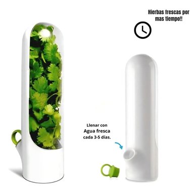 CONSERVADOR DE HIERBAS VERDURAS FRESCAS MAS TIEMPO HERB SAVER - 3