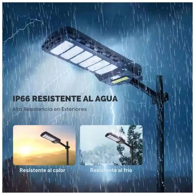 LÁMPARA CON PANEL SOLAR REFLECTOR JORTAN DE 800W IMPERMEABLE + CONTROL REMOTO - 3