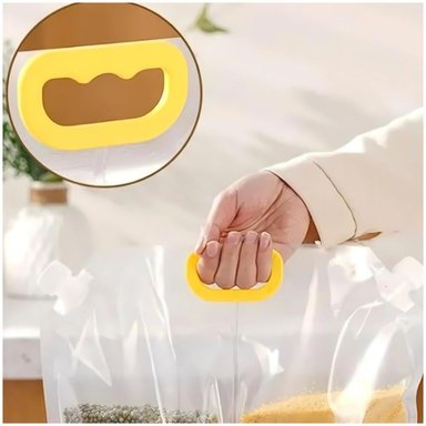 PACK X3 BOLSAS DE ALMACENAMIENTO CON DOBLE CONTENEDOR CON TAPA Y ASA 12KG