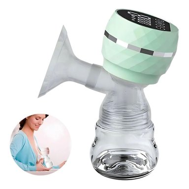 EXTRACTOR DE LECHE MATERNA ELECTRICO RECARGABLE 3 EN 1 + BIBERÓN TAMAÑO M