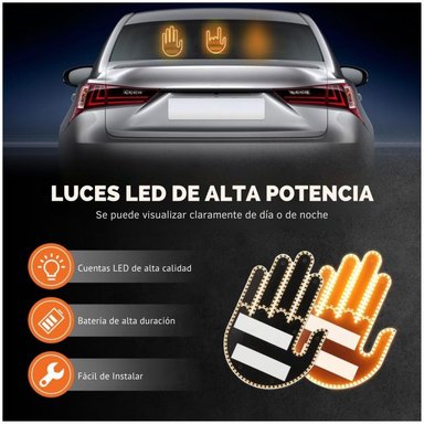 MANO LED CON GESTOS PARA AUTO A CONTROL REMOTO GLOGESTURE PARA VEHÍCULOS - 3