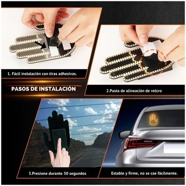 MANO LED CON GESTOS PARA AUTO A CONTROL REMOTO GLOGESTURE PARA VEHÍCULOS - 4