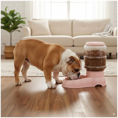 COMEDERO CON DISPENSADOR PARA MASCOTAS PERRO GATO GRAN CAPACIDAD TAMAÑO M