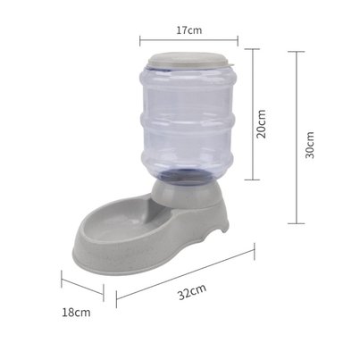 COMEDERO CON DISPENSADOR PARA MASCOTAS PERRO GATO GRAN CAPACIDAD TAMAÑO M