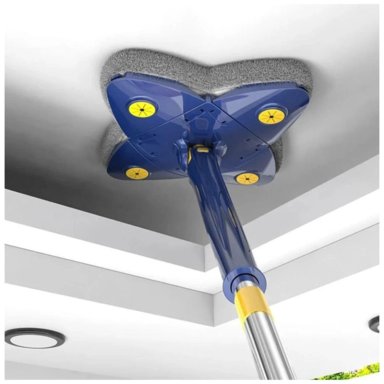 TRAPEADOR GIRATORIO 360° DE MICROFIBRA SUPER ABSORBENTE EXPRIME SIN CONTACTO - 4