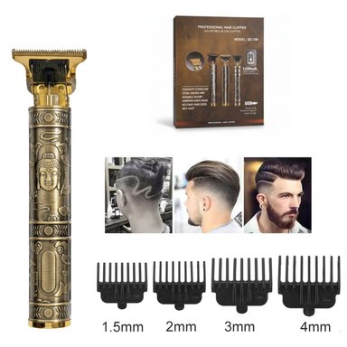 MÁQUINA CORTADORA DE CABELLO PROFESIONAL BZ-T99 PATILLERA TRIMMER RECARGABLE